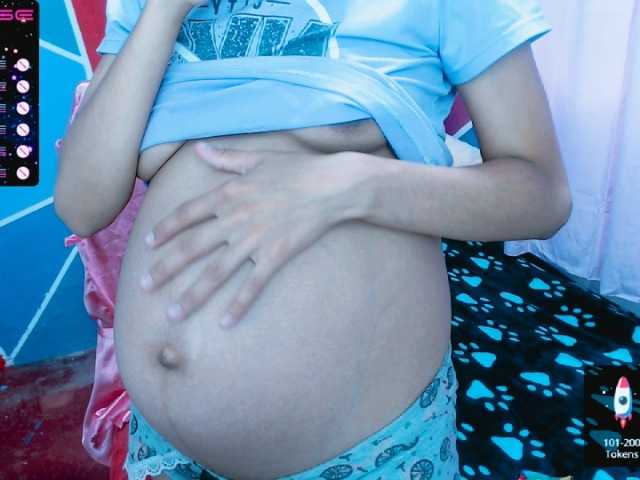写真 Milk-Kima hi guys, im new here with my belly❤ #new #latina #bigboobs #pregnant #teen #cum